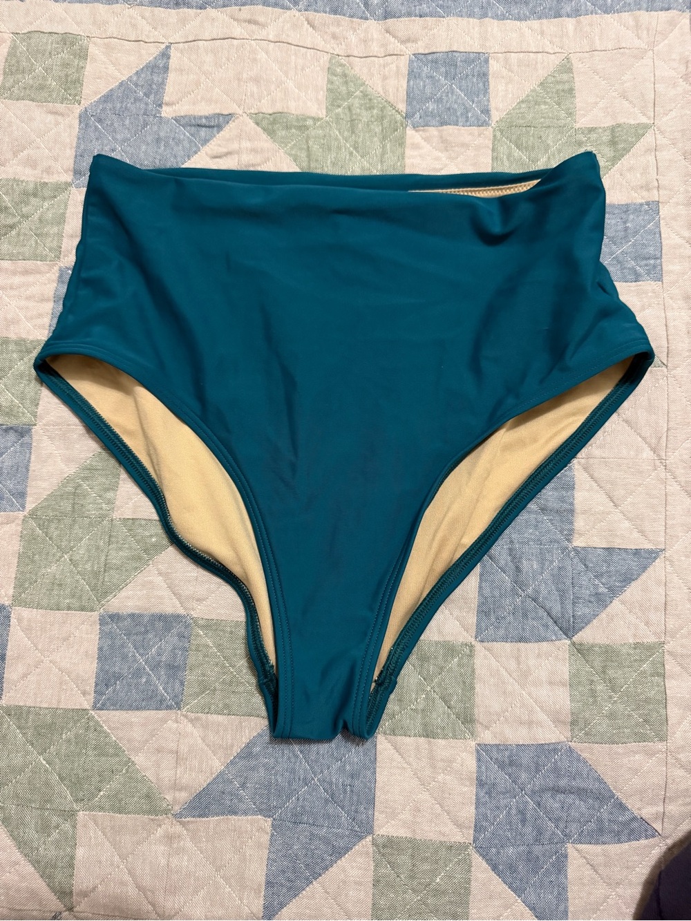 Old Navy High-Waist Bikini Bottoms - Teal Blue